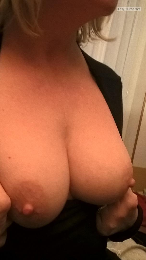 Tit Flash: My Small Tits - Topless Elisa from Italy